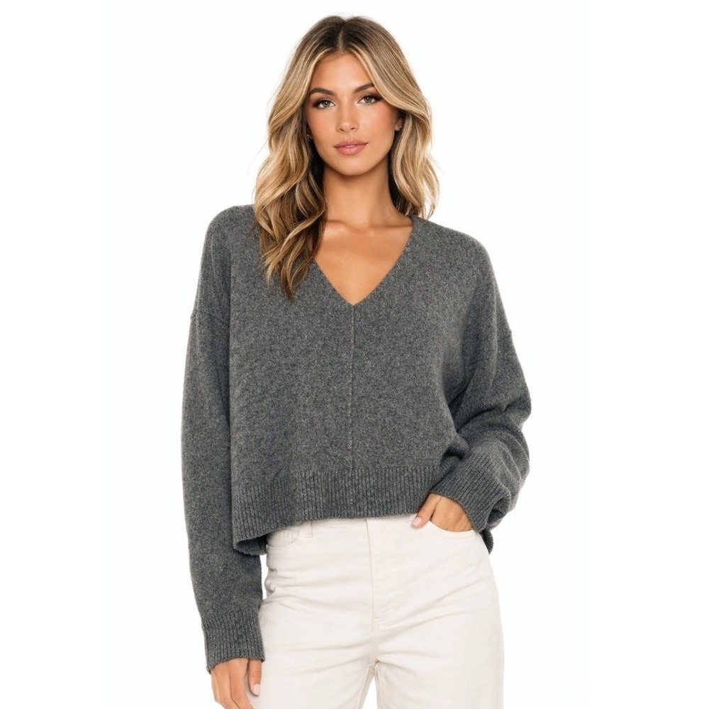 Madewell Staley Coziest Yarn V-Neck Pullover Knit‎ Sweater XXS
